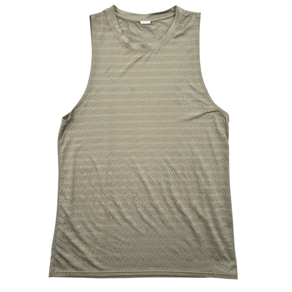 Zyia‎ Active Olive Green Perforated Muscle Tank XXXL Recycled Polyester Stretch